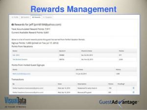 Rewards Program Management for Vacation Rentals
