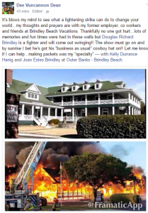 Facebook Brindley Beach fire OBX