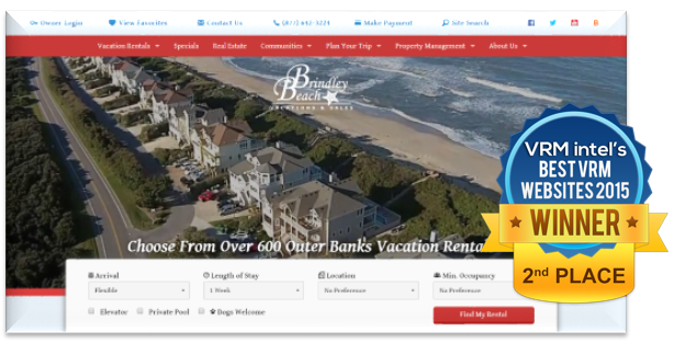 Brindley Beach Top 5 Vacation Rental Wesbites -VRM Intel