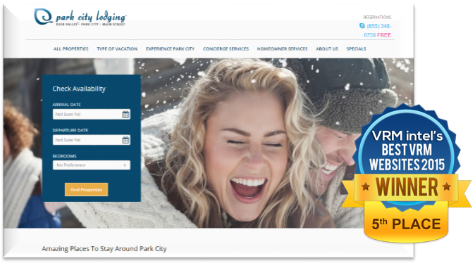 Park City Lodging Company Wins Top 5 Vacation Rental Websites -VRM Intel
