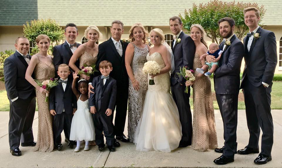 The Plimpton family at Rachel's wedding