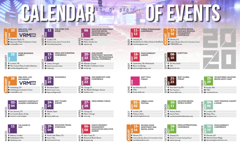 Calendar of Events - VRM Intel